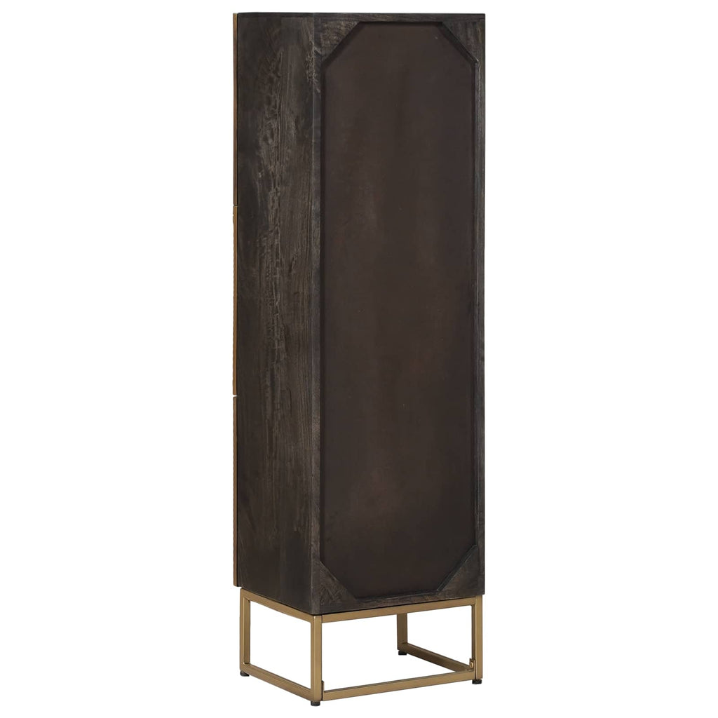 vidaXL Highboard Messing 35 x 30 x 120 cm