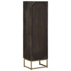 vidaXL Highboard Messing 35 x 30 x 120 cm