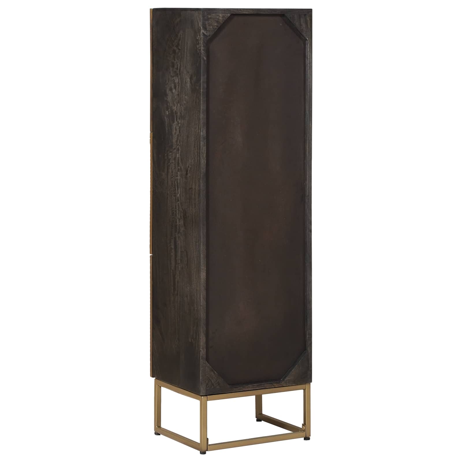 vidaXL Highboard Messing 35 x 30 x 120 cm