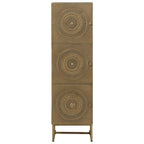 vidaXL Highboard Messing 35 x 30 x 120 cm