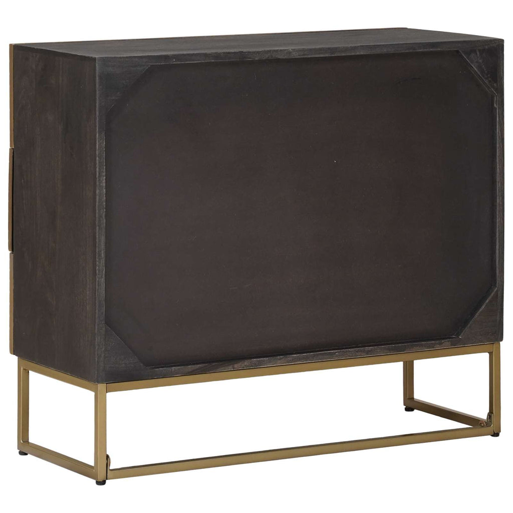 vidaXL Schubladenschrank mit Schubladen Messing 75 x 30 x 65 cm