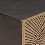 vidaXL TV-Schränk mit Schubladen mit Regal Messing 105 x 30 x 50 cm