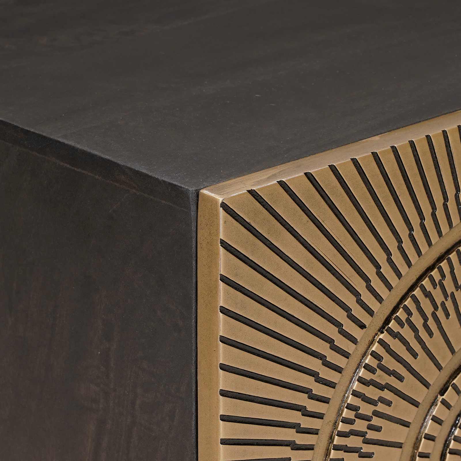 vidaXL TV-Schränk mit Regal mit Speicher Messing 105 x 30 x 35 cm