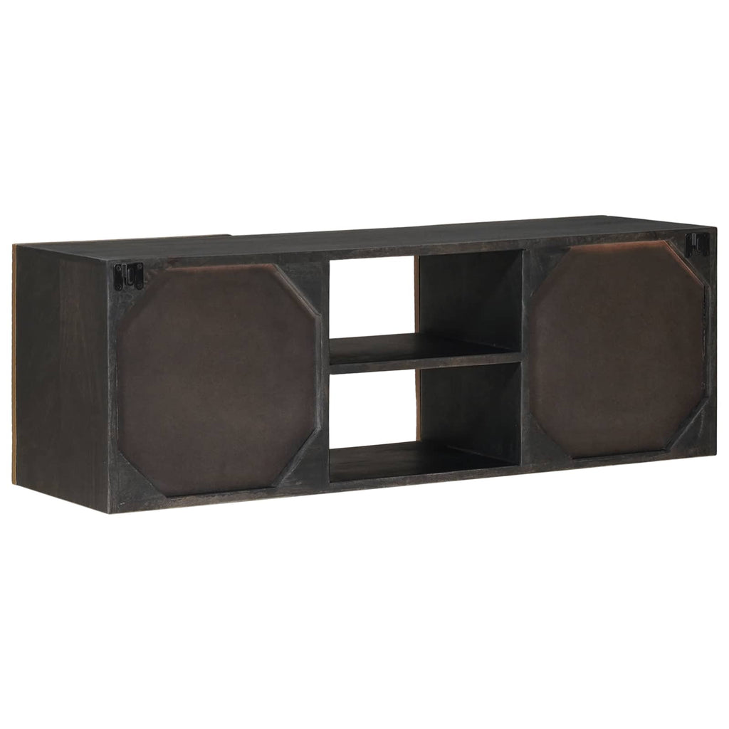 vidaXL TV-Schränk mit Regal mit Speicher Messing 105 x 30 x 35 cm