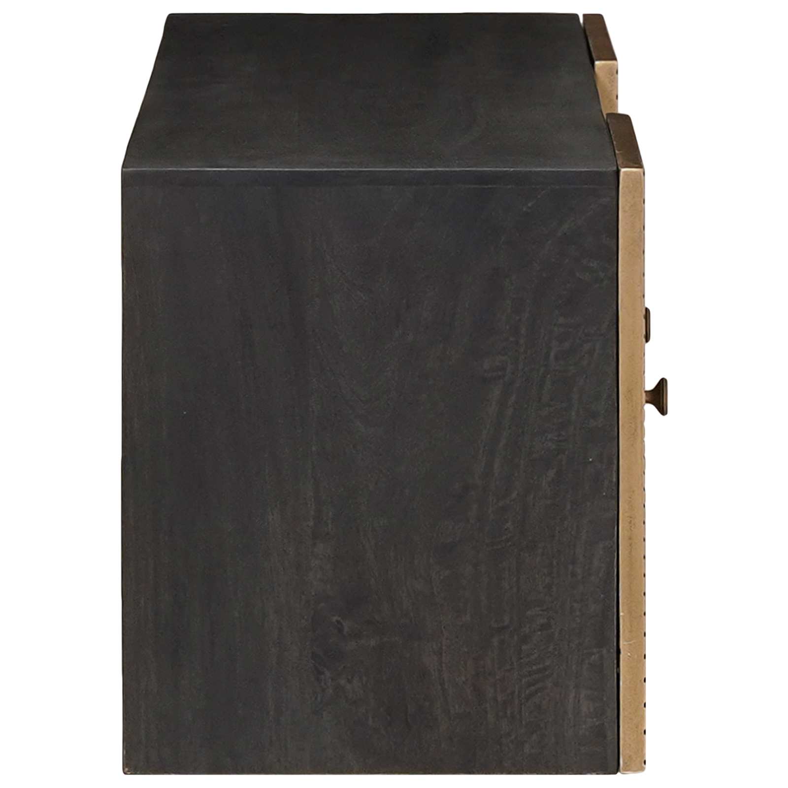 vidaXL TV-Schränk mit Regal mit Speicher Messing 105 x 30 x 35 cm
