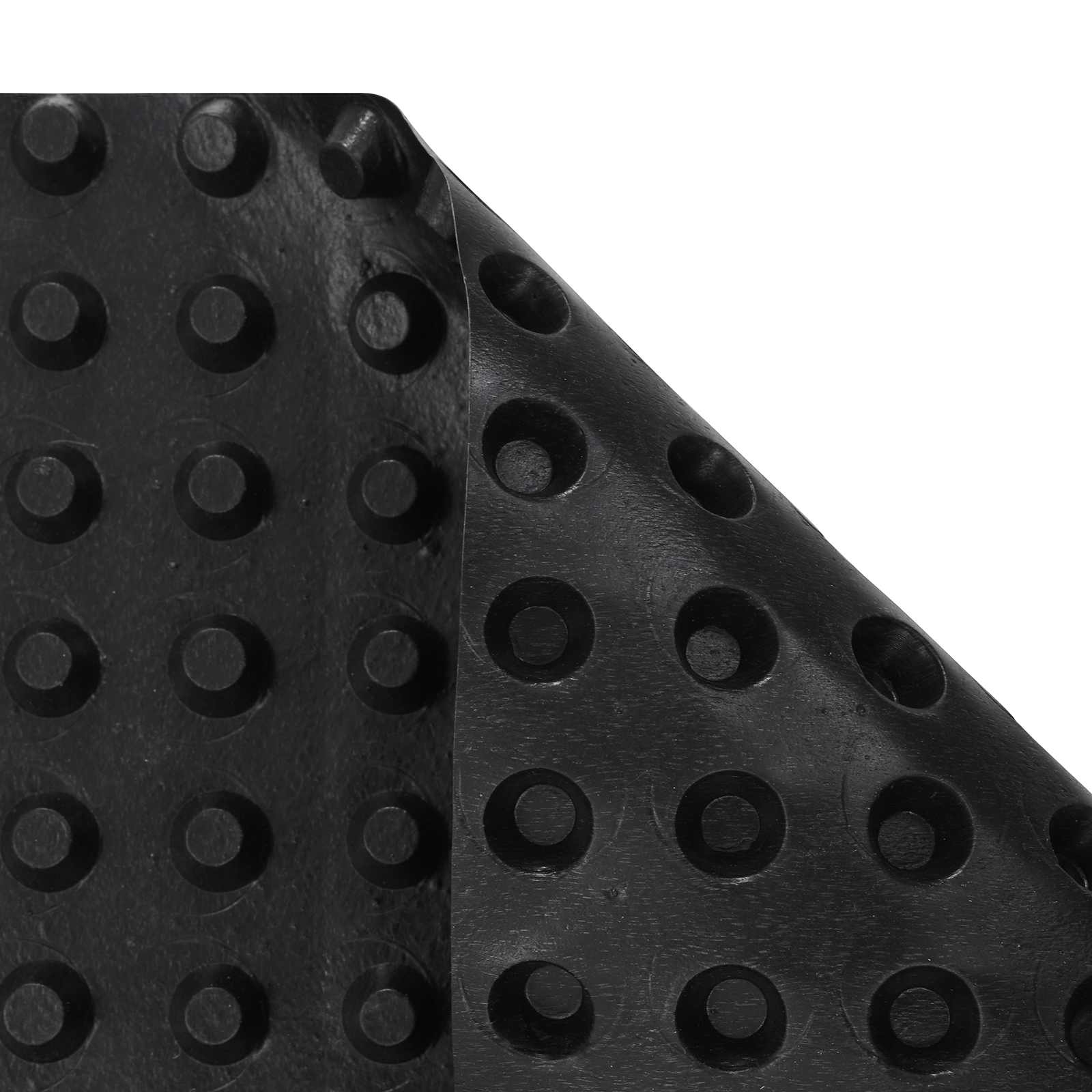 vidaXL Dimpled Drainage Sheet Schwarz 0,5 x 20 m HDPE