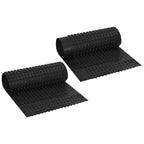vidaXL Dimpled Drainage Sheet 2 pcs Schwarz 0,5 x 20 m HDPE