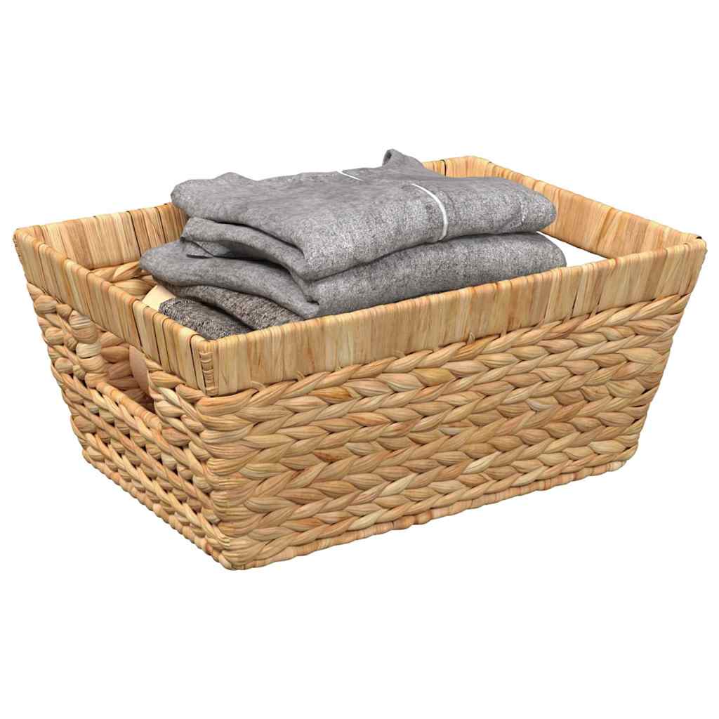 vidaXL Aufbewahrungskörbe 2 pcs Natur 38 x 28 x 15 cm Wasserhyazinthe