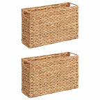 vidaXL Zeitschriftenkörbe 2 pcs Natur 39 x 14 x 25 cm Wasserhyazinthe