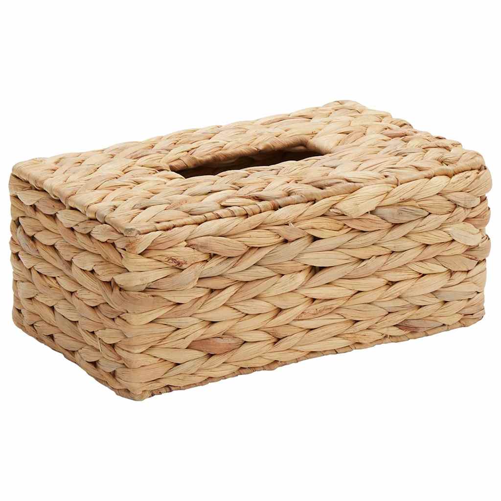 vidaXL Taschentuchboxdeckel 2 pcs Wasserhyazinthe 27,5 x 16,5 x 14 cm