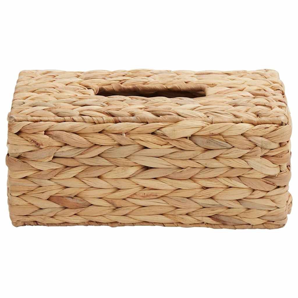 vidaXL Taschentuchboxdeckel 2 pcs Wasserhyazinthe 27,5 x 16,5 x 14 cm