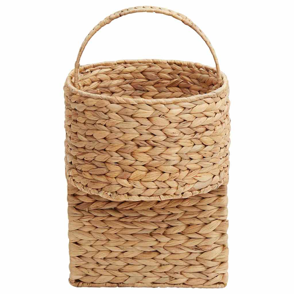 vidaXL Treppenkorb Natur 28 x 26 x 47 cm Wasserhyazinthe