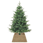 vidaXL Weihnachtsbaumkragen Braun 70 x 70 x 28 cm das Seegras