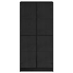 vidaXL Highboard Schwarz Eichen-Optik 68 x 37 x 142 cm Holzwerkstoff