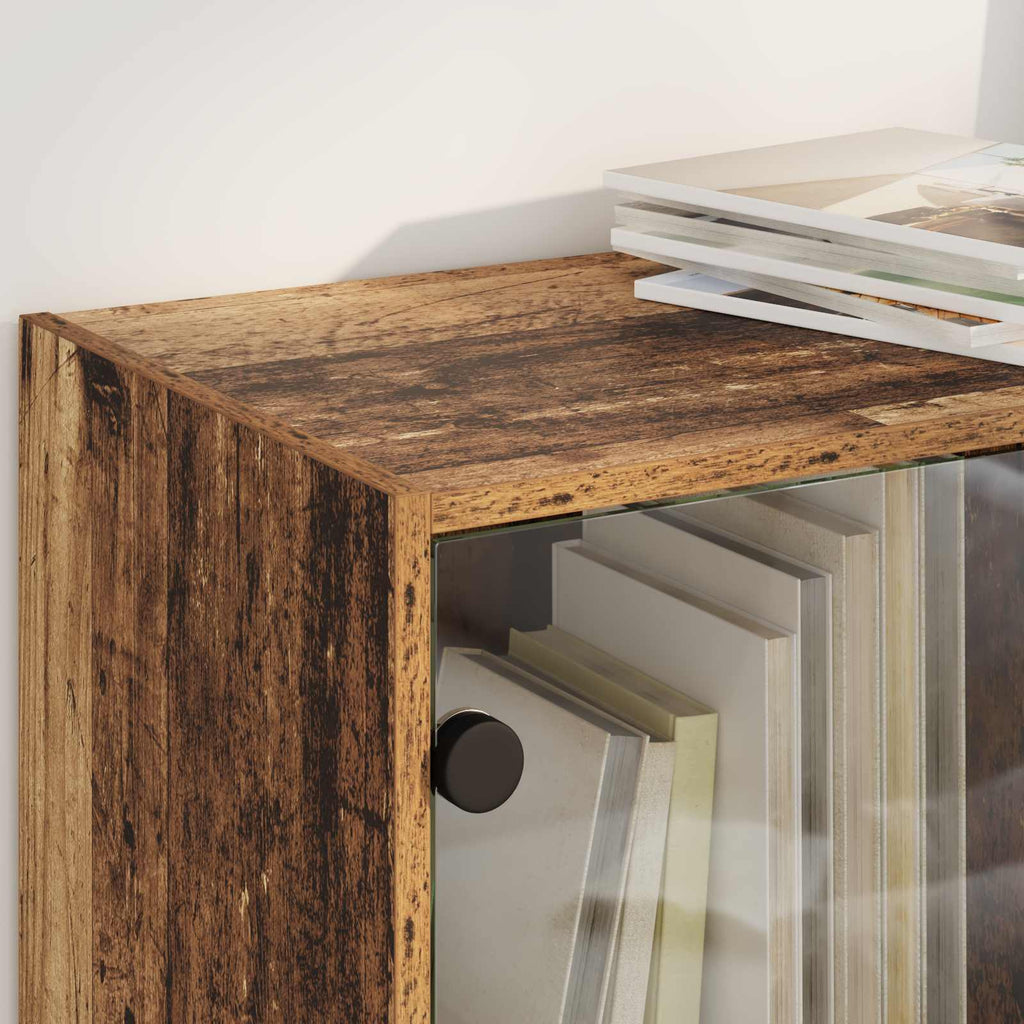 vidaXL Highboard 2 pcs Altholz 68 x 37 x 142 cm Holzwerkstoff