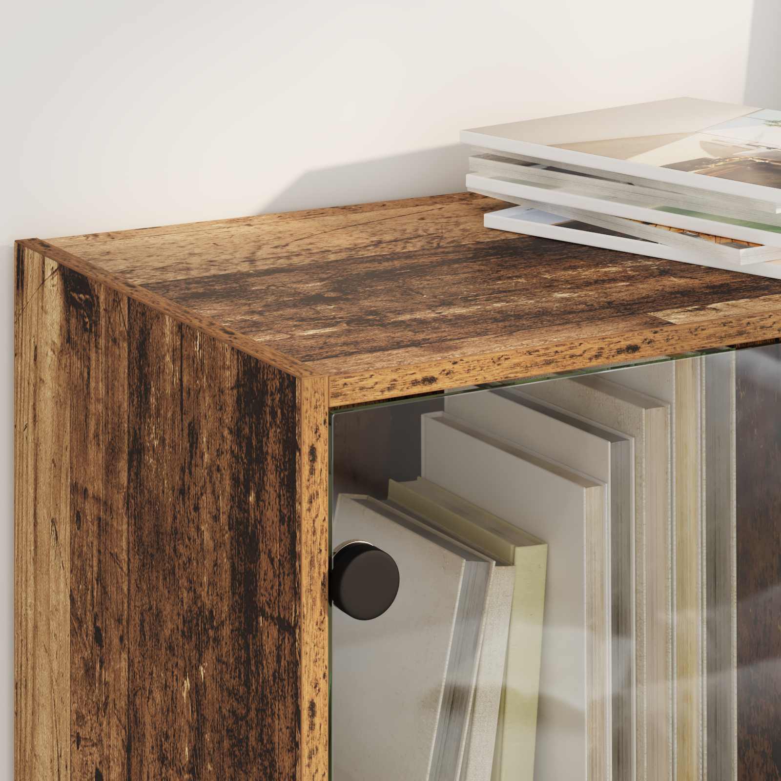 vidaXL Highboard 2 pcs Altholz 68 x 37 x 142 cm Holzwerkstoff