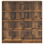 vidaXL Highboard 2 pcs Altholz 68 x 37 x 142 cm Holzwerkstoff