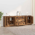 vidaXL Sideboards 3 pcs Altholz 210 x 35,5 x 67,5 cm Holzwerkstoff