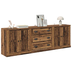 vidaXL Sideboards 3 pcs Altholz 210 x 35,5 x 67,5 cm Holzwerkstoff