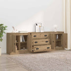 vidaXL Sideboards 3 pcs Artisan-Eiche 210 x 35,5 x 67,5 cm