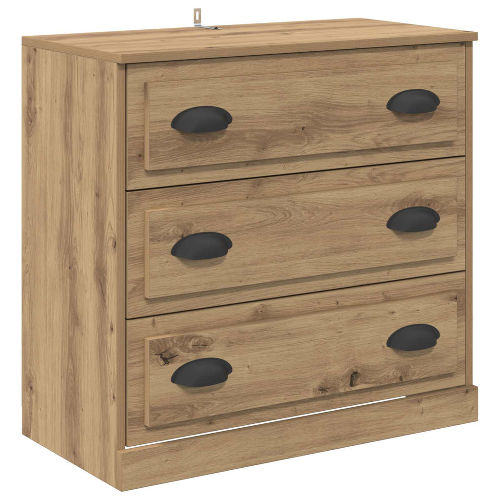 vidaXL Sideboards 3 pcs Artisan-Eiche 210 x 35,5 x 67,5 cm