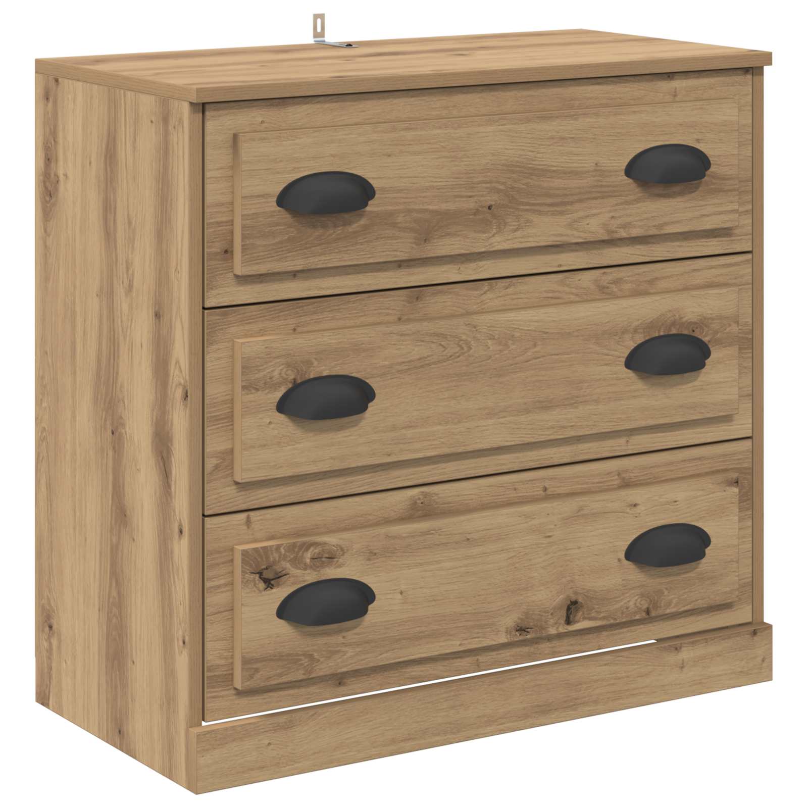 vidaXL Sideboards 3 pcs Artisan-Eiche 210 x 35,5 x 67,5 cm