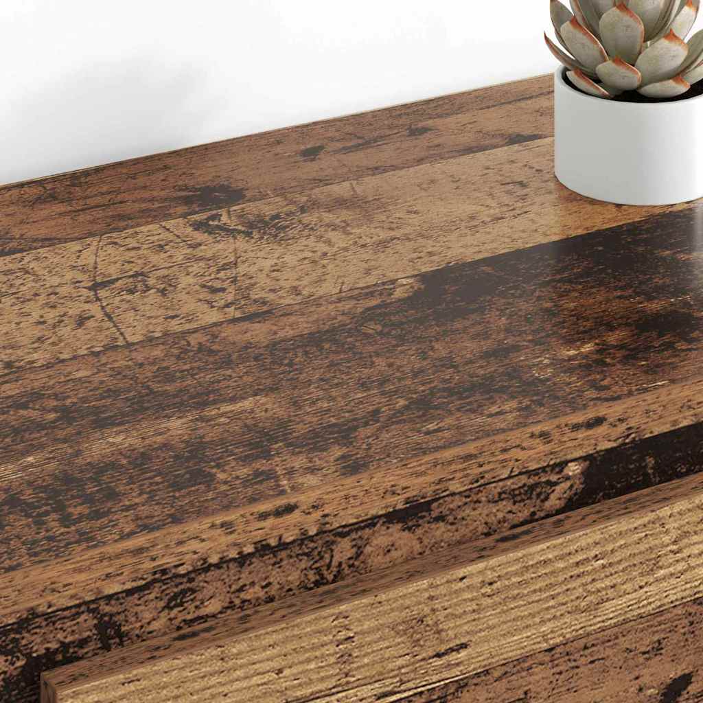 vidaXL Sideboards 2 pcs Altholz 70 x 35,5 x 67,5 cm Holzwerkstoff