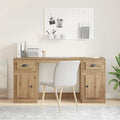 vidaXL Schreibtisch mit Schrank Artisan-Eiche 154,5 x 50 x 75 cm
