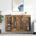 vidaXL Wandschränke 2 pcs Altholz 69,5 x 34 x 90 cm Holzwerkstoff