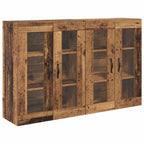 vidaXL Wandschränke 2 pcs Altholz 69,5 x 34 x 90 cm Holzwerkstoff