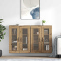vidaXL Wandschränke 2 pcs Artisan-Eiche 69,5 x 34 x 90 cm