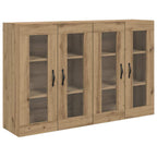 vidaXL Wandschränke 2 pcs Artisan-Eiche 69,5 x 34 x 90 cm