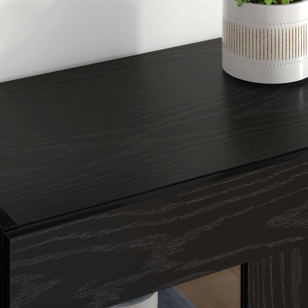 vidaXL Wandschränke 2 pcs Schwarz Eichen-Optik 69,5 x 34 x 90 cm