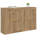 vidaXL Wandmontierter Schrank 2 pcs Artisan-Eiche 69,5 x 34 x 90 cm
