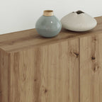 vidaXL TV-Schränk Wandmontiert 4 pcs Artisan-Eiche Holzwerkstoff