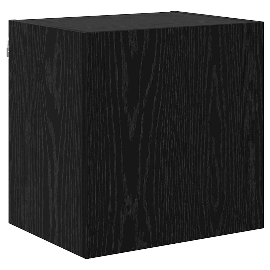 vidaXL TV-Schränk 4 pcs Schwarz Eichen-Optik Holzwerkstoff