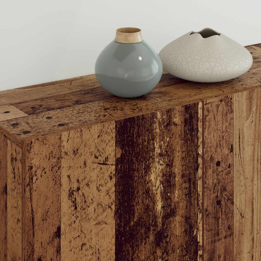 vidaXL TV-Wandmöbel Wandmontiert 5 pcs Altholz Holzwerkstoff