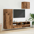 vidaXL TV-Wandgeräte 4 pcs Altholz Holzwerkstoff