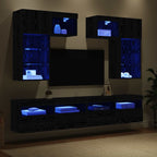 vidaXL TV-Wandgeräte 6 pcs 100 x 30 x 40 cm Artisan-Eiche