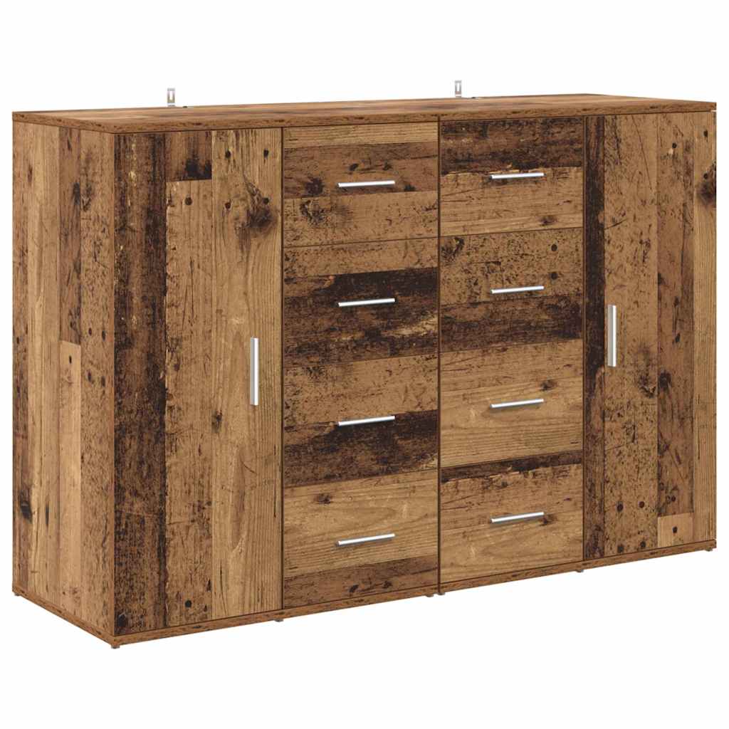 vidaXL Sideboards Corona 2 pcs Altholz 59 x 39 x 80 cm Holzwerkstoff