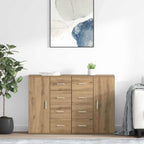 vidaXL Sideboards Corona 2 pcs Artisan-Eiche 59 x 39 x 80 cm