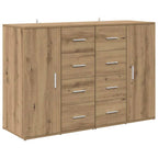 vidaXL Sideboards Corona 2 pcs Artisan-Eiche 59 x 39 x 80 cm
