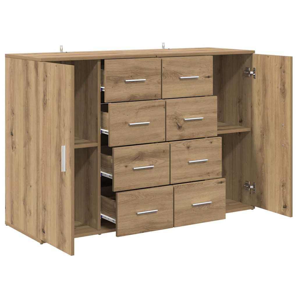 vidaXL Sideboards Corona 2 pcs Artisan-Eiche 59 x 39 x 80 cm