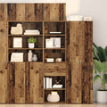 vidaXL Highboard Wandmontiert Altholz 50 x 42,5 x 225 cm Holzwerkstoff