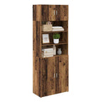 vidaXL Aufbewahrungsschrank Altholz 80 x 42,5 x 225 cm Holzwerkstoff