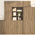 vidaXL Aufbewahrungsschrank Artisan-Eiche 80 x 42,5 x 225 cm