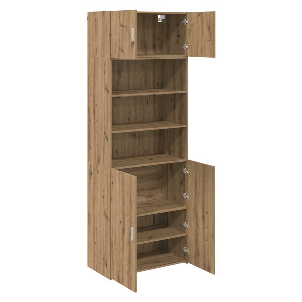 vidaXL Aufbewahrungsschrank Artisan-Eiche 80 x 42,5 x 225 cm