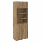 vidaXL Aufbewahrungsschrank Artisan-Eiche 80 x 42,5 x 225 cm