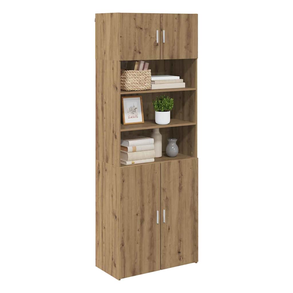vidaXL Aufbewahrungsschrank Artisan-Eiche 80 x 42,5 x 225 cm