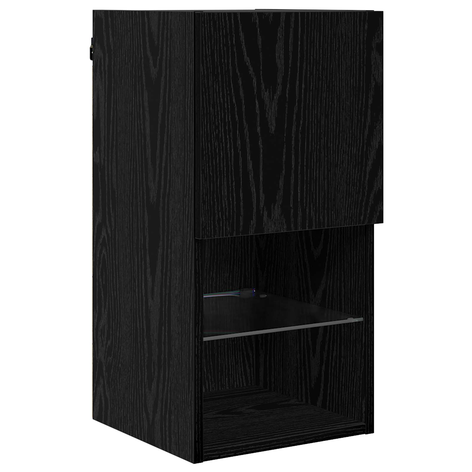 vidaXL TV-Wandmöbel 6 pcs Schwarz Eichen-Optik Holzwerkstoff